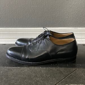 Peter Huber leather lace up cap toe Oxford loafers sz 9
